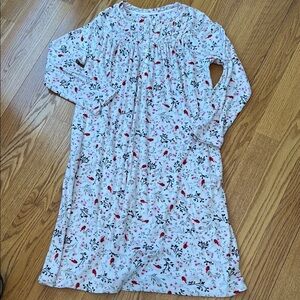 ARIA Collection winter cardinal fleece mid-length gown- super soft!!